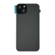 Back Glass w/ Camera Lens / Steel Plate / Wireless NFC Charging MagSafe Magnet / Flashlight Flex for iPhone 15 Plus - Black