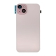 Back Glass w/ Camera Lens / Steel Plate / Wireless NFC Charging MagSafe Magnet / Flashlight Flex for iPhone 15 Plus - Pink