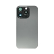 For iPhone 15 Pro Back Glass Panel With Magsafe Magnet-Black Titanium