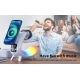 15W Wireless Fast Charge Device With Lamp & Speaker & Clock