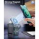 6-in-1 Magnetic Wireless Charger Pixel Art Bluetooth Speaker with LED Display Digital Alarm Clock