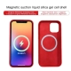 For iPhone 13 Pro Max Liquid Silicone Full Coverage MagSafe Phone Case(Black)