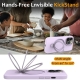 For iPhone 12 Pro Max Liquid Silicone MagSafe Magnetic Phone Case with Ring Holder(Lilac Purple)