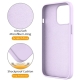 For iPhone 12 Pro Max Liquid Silicone MagSafe Magnetic Phone Case with Ring Holder(Lilac Purple)