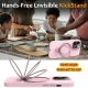 For iPhone 13 Pro Max Liquid Silicone MagSafe Magnetic Phone Case with Ring Holder(Grey Pink)