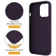 For iPhone 13 Pro Max Liquid Silicone MagSafe Magnetic Phone Case with Ring Holder(Purple)