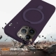 For iPhone 13 Pro Max Liquid Silicone MagSafe Magnetic Phone Case with Ring Holder(Purple)