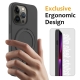 For iPhone 13 Pro Max Liquid Silicone MagSafe Magnetic Phone Case with Ring Holder(Carbon Black)