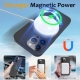 For iPhone 13 Pro Max Liquid Silicone MagSafe Magnetic Phone Case with Ring Holder(Carbon Black)