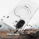 For iPhone 16 Plus Liquid Silicone MagSafe Magnetic Phone Case with Ring Holder(White)