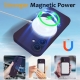 For iPhone 16 Liquid Silicone MagSafe Magnetic Phone Case with Ring Holder(Purple)