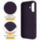 For iPhone 16 Liquid Silicone MagSafe Magnetic Phone Case with Ring Holder(Purple)