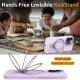 For iPhone 15 Pro Liquid Silicone MagSafe Magnetic Phone Case with Ring Holder(Lilac Purple)