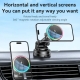 Yesido C315 15W Suction Cup Air Vent Car Wireless Charging Holder with RGB Lighting(Black)