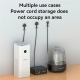 (4 Pack) Yesido C216 Cable Organizer Magnetic Desk Cable Clips Management Phone Cord Keeper(White)