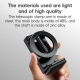 Yesido C298 Portable Travel Magnetic Phone Holder Zinc Alloy Adjustable Cellphone Bracket(Black)
