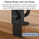 Yesido C298 Portable Travel Magnetic Phone Holder Zinc Alloy Adjustable Cellphone Bracket(Black)