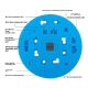 TE-707 Microscope Disk CPU Chip Insulation Pad for iPhone X to 14PM
