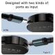 Yesido DS19 For Samsung Smart Watch Portable Charger Dual Input Port Magnetic Wireless Charger(Black)