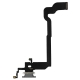 MEIBI Charging Port Flex Cable For iPhone X (Silver)