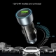 Yesido Y49 Car USB3.0 Fast Charger 30W Translucent PD Fast Charging(Black)