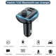 Yesido Y44 Bluetooth FM Transmitter for Car 2 USB Ports Charger Battery Voltage Detection Audio Adapter