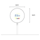 Yesido DS28 15W Smart Digital Display Magnetic Wireless Charger with 1.2m Type- C Cable (Black)
