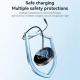Yesido DS28 15W Smart Digital Display Magnetic Wireless Charger with 1.2m Type- C Cable (Black)
