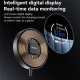 Yesido DS28 15W Smart Digital Display Magnetic Wireless Charger with 1.2m Type- C Cable (Black)