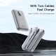 Yesido YP48 Compact Size 10000mAh Power Bank Portable Charger with 8-Pin+Type-C Cable
