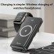 Yesido YP69 Watch / Earphone / Phone Charging Stand 15W Wireless Charger 10000mAh Power Bank(Black)