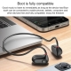 Yesido YSP16 Bone Conduction Bluetooth Wireless Neckband Earphone(Black)