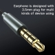 Yesido YH32 3.5mm In-Ear Braided Wired Earphone, Length: 1.2m