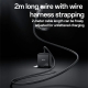 Yesido YC75 PD65W Power Adapter 2m USB-C / Type-C Cable Laptop Charger, EU Plug(Black)