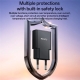 Yesido YC74 Ultra-thin 30W Fast Charger USB-C / Type-C Power Adapter, EU Plug(Black)