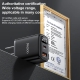Yesido YC12U 20W USB-C / Type-C + USB Digital Display Charger, US Plug(Black)