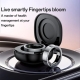 Yesido IO33 Health Monitor Smart Ring, Support Body Temperature / Heart Rate / Blood Pressure / Female Physiological Reminder(Black)