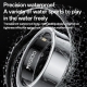 Yesido IO33 Health Monitor Smart Ring, Support Body Temperature / Heart Rate / Blood Pressure / Female Physiological Reminder(Black)