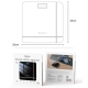 Yesido MG10 Digital Scale Tempered Glass LED Display High Precision Body Weight Scale(Black) (260×260×23.5mm)