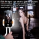 Yesido DH10 Fill Light Selfie Stick Phone Live Broadcast Holder(White)