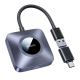 Yesido KM23 Wireless CarPlay with USB to Type-C Adapter(Grey)