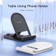 Yesido C141 Mini Folding Hands-free Phone Holder 4 Angles Adjustable Anti-slip Desktop Stand (Black)