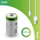 SMARTOOOLS 4Pcs 3.7V 300mAh CR2 Rechargeable Li-ion Battery for Digital Camera GPS Security Medical Equipment