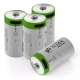 SMARTOOOLS 4Pcs 3.7V 300mAh CR2 Rechargeable Li-ion Battery for Digital Camera GPS Security Medical Equipment