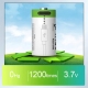 SMARTOOOLS 2Pcs CR2 Li-ion Battery 3.7V 300mAh Rechargeable Batteries for Digital Camera GPS Security Medical Equipment