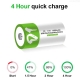 SMARTOOOLS 1Pc D1 12000mWh 1.5V Rechargeable Li-ion Battery Flashlight CNC Machine Battery Replacement