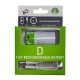 SMARTOOOLS 2Pcs 12000mWh 1.5V D Batteries Rechargeable Li-ion Batteries for Flashlight Quartz Clock