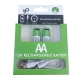 SMARTOOOLS 2Pcs 1.5V 2600mWh AA Rechargeable Li-ion Battery LED Flashlight Razor Clock Battery