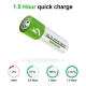 SMARTOOOLS 4Pcs 1.5V 2600mWh AA Battery Rechargeable Li-ion Battery for Wireless Doorbell LED Flashlight