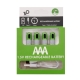 SMARTOOOLS 4Pcs Rechargeable 1.5V 750mWh High Capacity AAA Li-ion Battery for Remote Control Wireless Mouse Toy